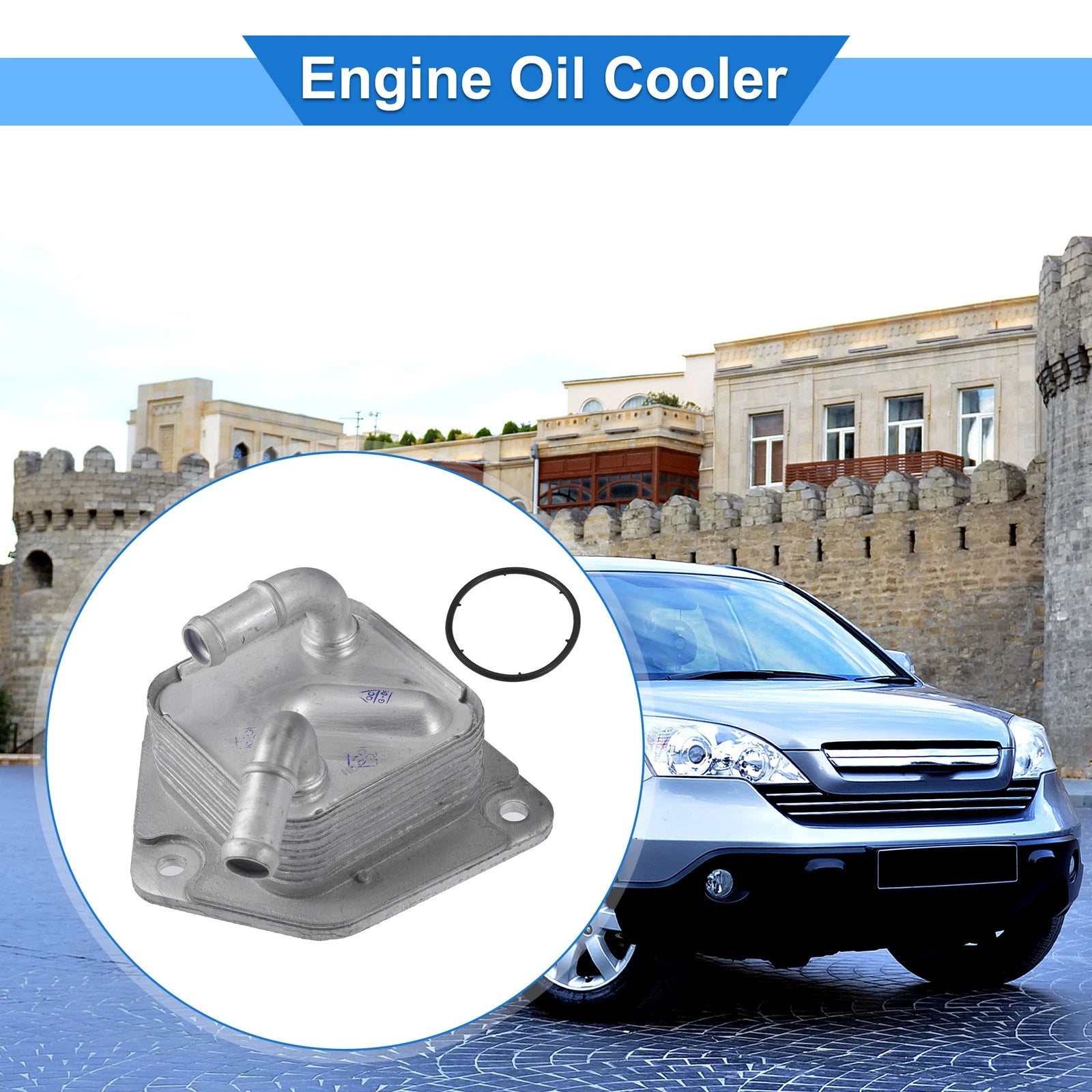 Engine Oil Cooler with Seals for Honda Civic HR-V (2016–2021) No. 25560R3W003