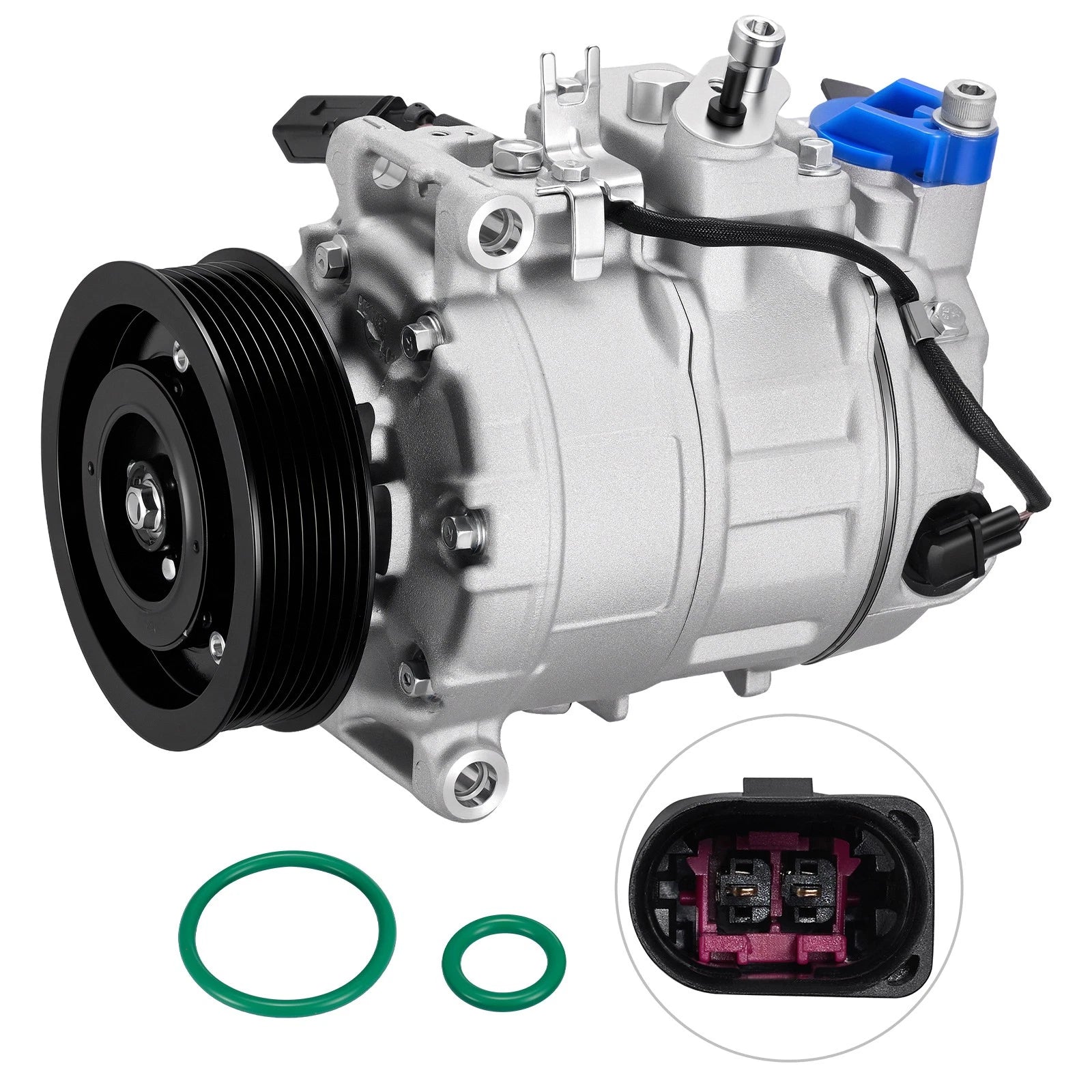 AC Compressor w/ Clutch for Audi Q7 (2007–2010) VW Touareg (2006–2017)