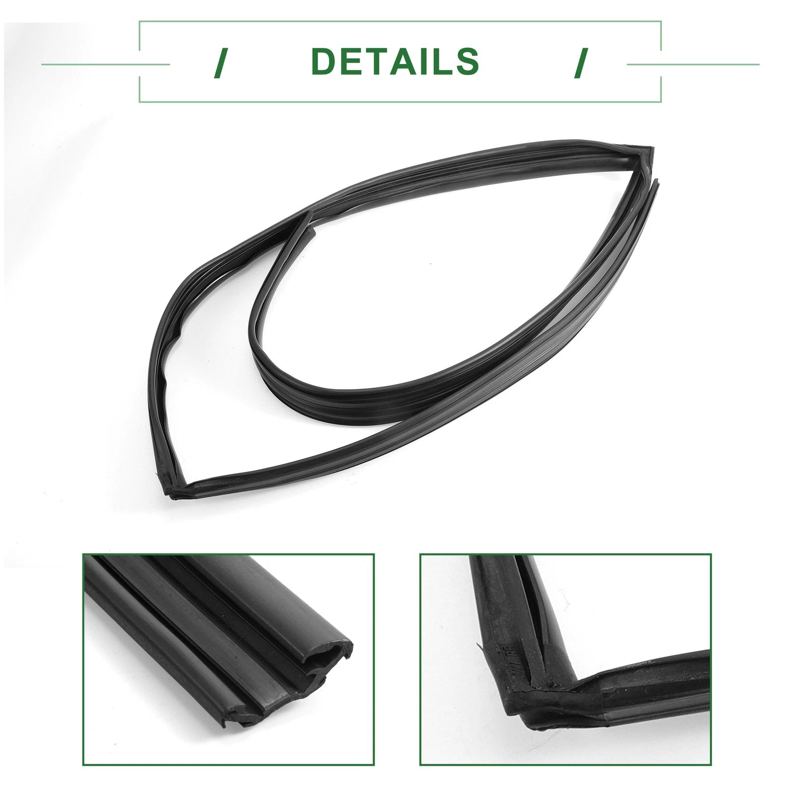 1Pc Rear Right Door Window Run Channel Seal Strip for Honda Civic (2006–2011) No.72735SNLT02