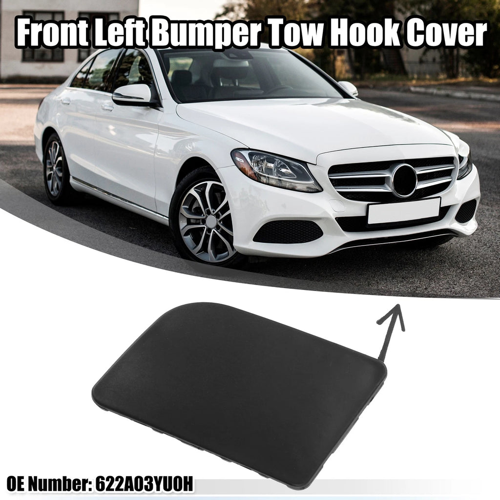 Front Left Tow Hook Cover for Nissan Sentra (2016–2019) - Black
