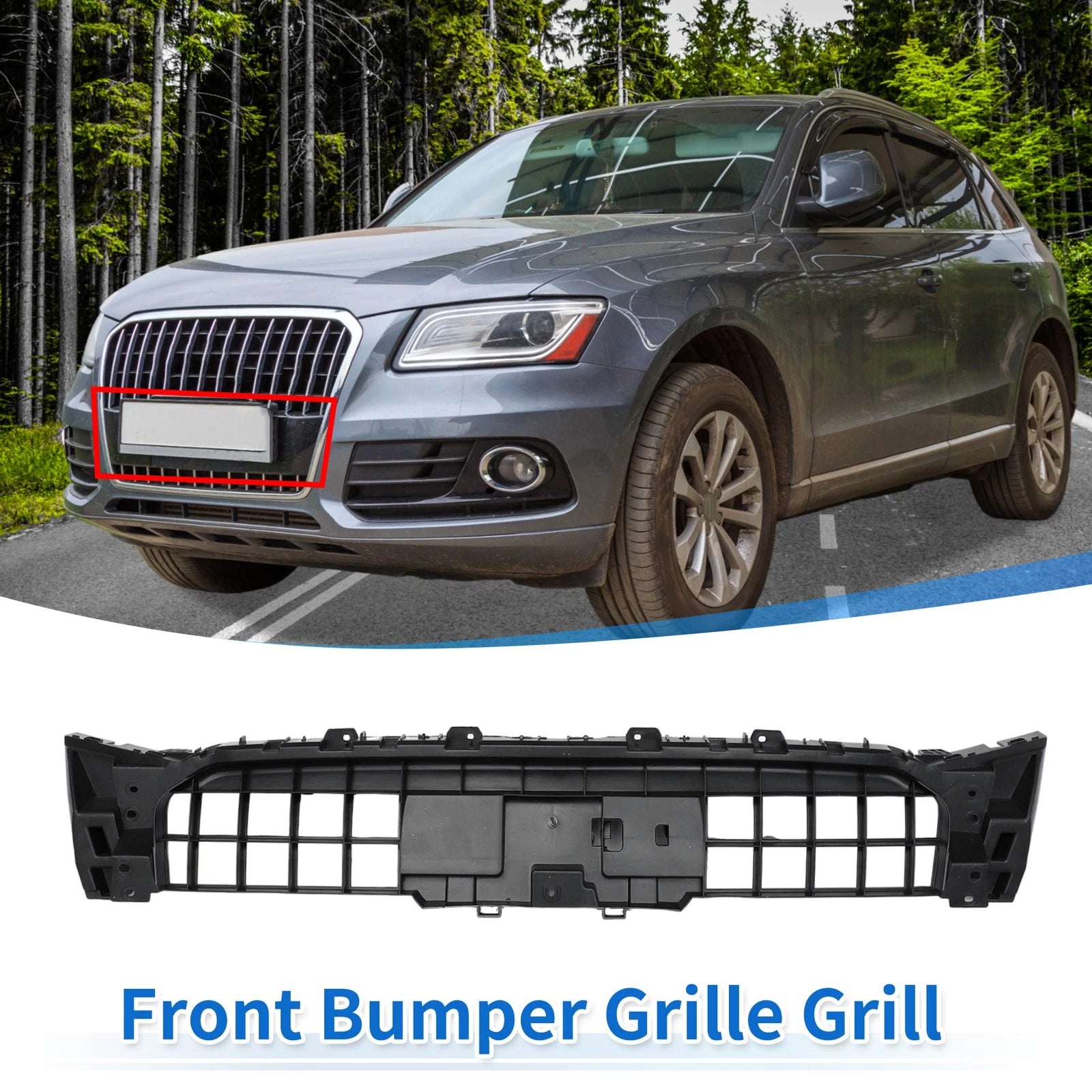Front Inner Bracket Support Bumper Grille for Audi Q5 (2009–2017) 8R0853692B