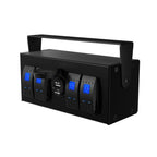 4 Button LED Rocker Switch Box with QC3.0 PD 18W USB Charger for Car Boat