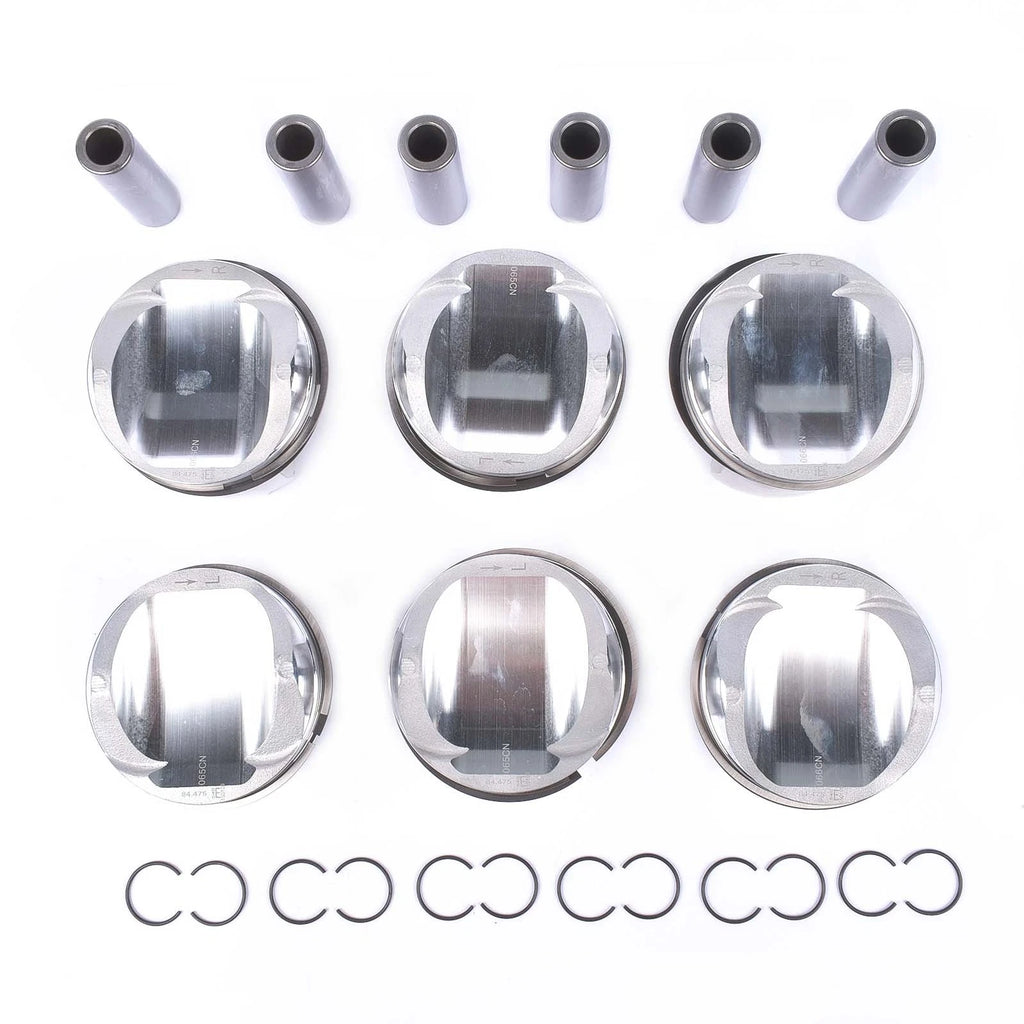 Set of 6 Pistons for VW Touareg, Audi A6 A7 A8 Q5 Q7 S4 S5 (2009–2017)