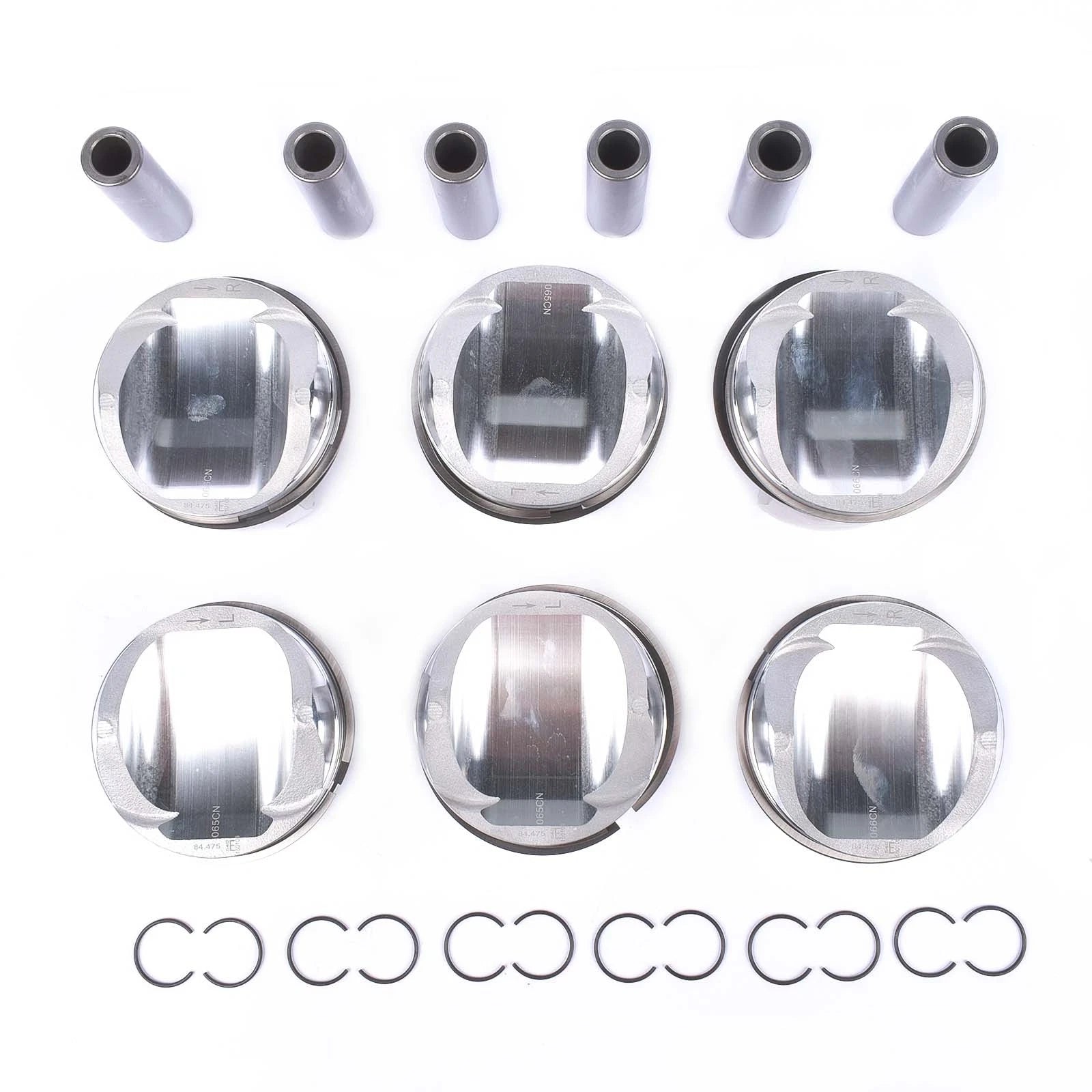Set of 6 Pistons for VW Touareg, Audi A6 A7 A8 Q5 Q7 S4 S5 (2009–2017)