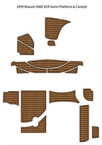 Swim Platform Cockpit Pad for Maxum 3000 SCR (1999) - EVA Foam Teak Deck Flooring