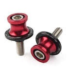 8MM Red Swingarm Spools Slider Stand Screws for KAWASAKI ZX6R (2012-2021)