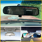 10" Black Rear View Mirror for Universal Vehicles (Day/Night)
