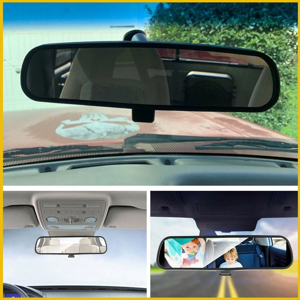 10" Black Rear View Mirror for Universal Vehicles (Day/Night)