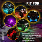 4X 10FT 4 Pin RGB LED Rock Light Pod Strip Extension Cable for Truck