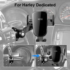Phone Holder Bracket Mount Wireless USB Charger for Harley Handlebar