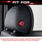 Front Seat Headrest Button Trim Set for Mercedes W205 X205 (2015-2022)