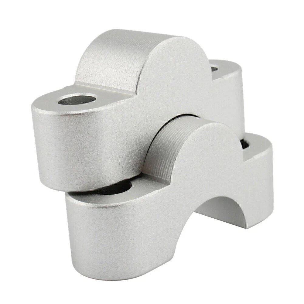Silver Handlebar Risers Lift Clamp Adapters for BMW S1000XR (2020-2023)