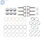 Set of 6 Connecting Rods and Pistons for BMW 3.0L L6 (2011–2017)