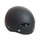Bagger Half Helmet for LS2 HH568 (Solid Matte Black, Built-in Visor, Size XS)