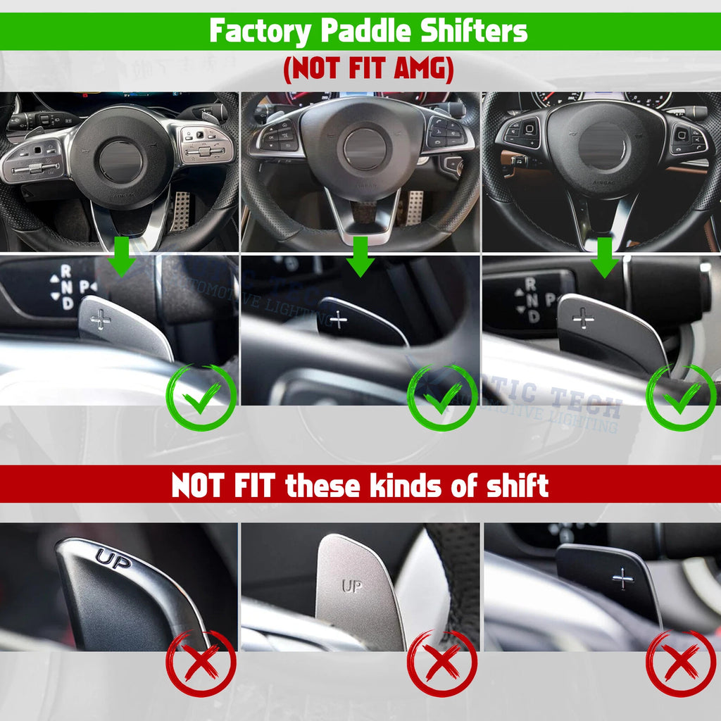 Blue Aluminum Paddle Shifter Extension for Mercedes-Benz (2014-2024)