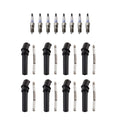 Denso 8 Double Platinum Spark Plugs & NGK Ignition Coil Boots for Ford E-150 (2004–2014)