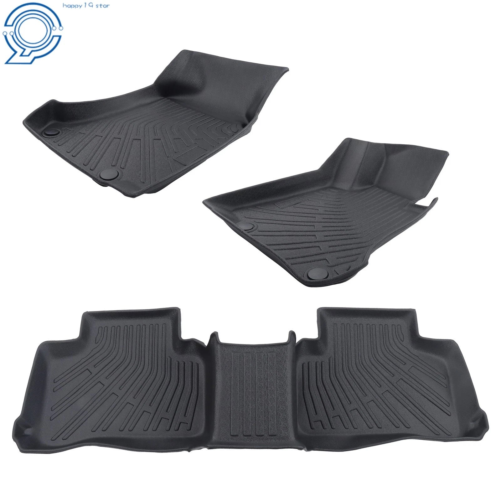 Floor Mats for Mercedes-Benz GLC Class (2016–2022) TPE Liner All-Weather