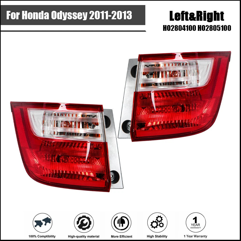 Halogen Tail Light Assembly for Honda Odyssey (2011â2013) Left & Right