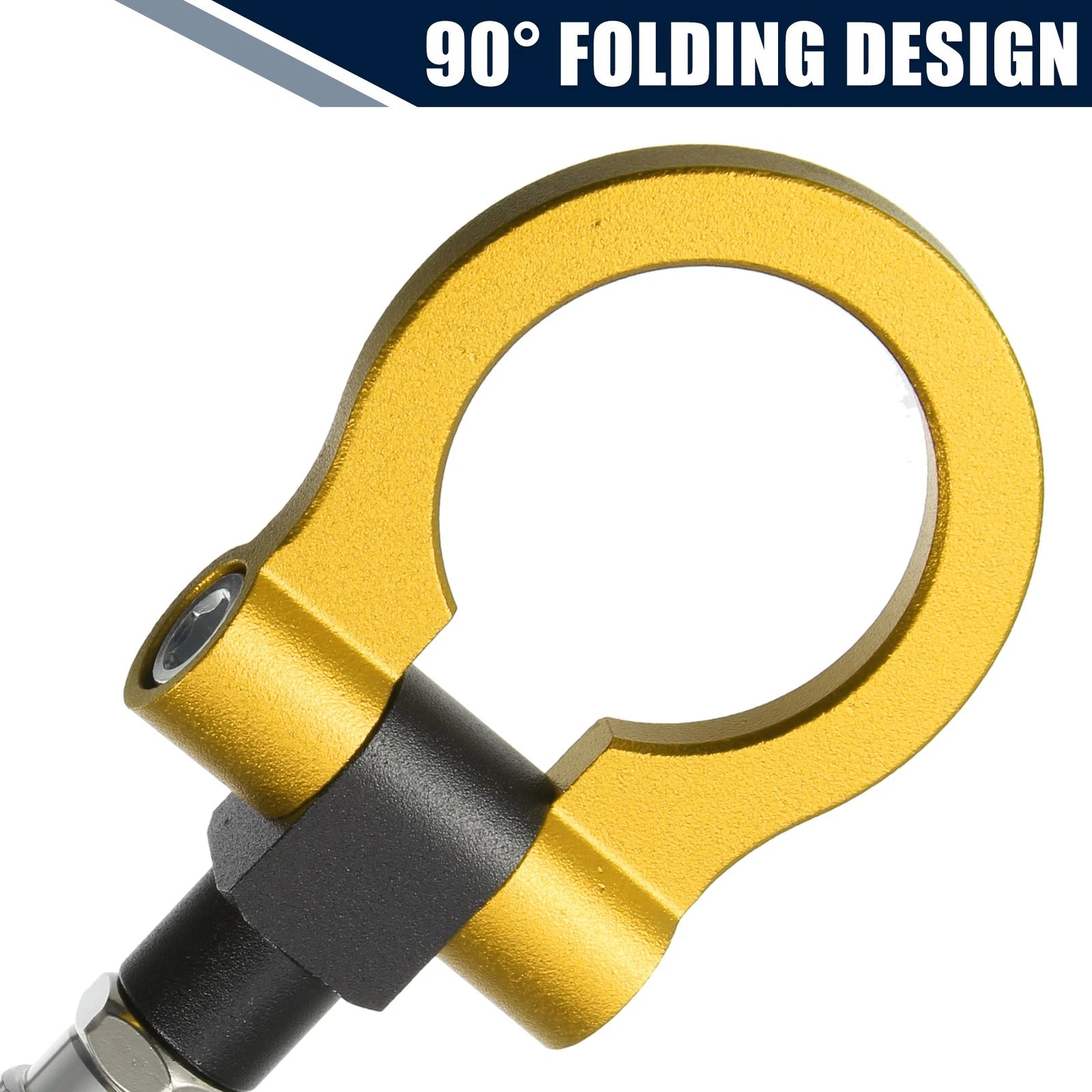 Tow Hook Screw for Mazda 3 (2004–2023) - Gold Tone Round Bumper Ring
