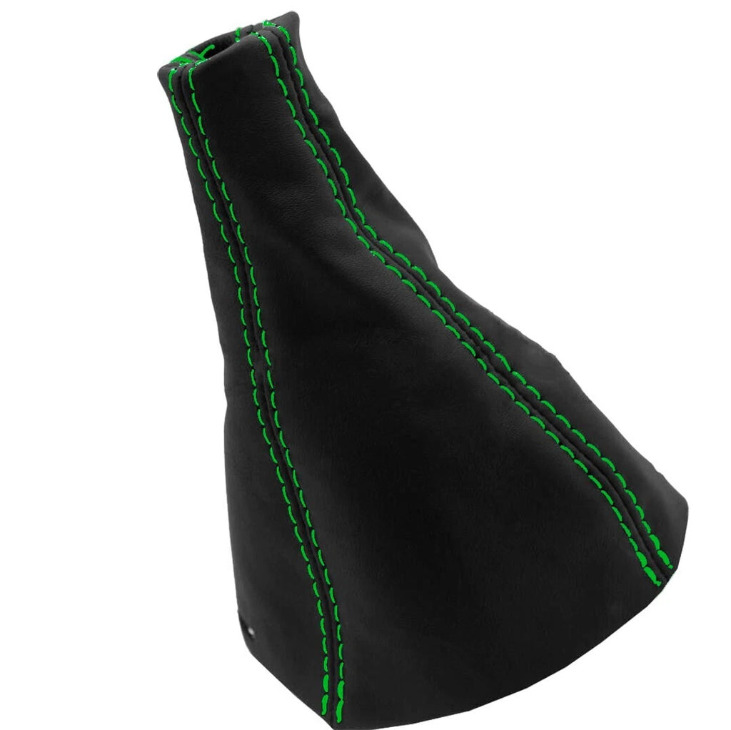 Leather Manual Shift Boot for Chevrolet Cobalt (2005–2010) Green Stitch