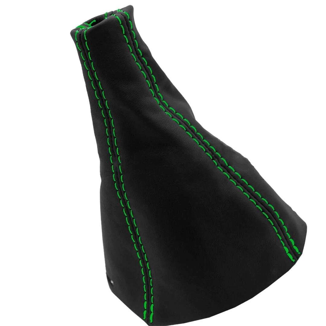 Leather Manual Shift Boot for Chevrolet Cobalt (2005–2010) Green Stitch
