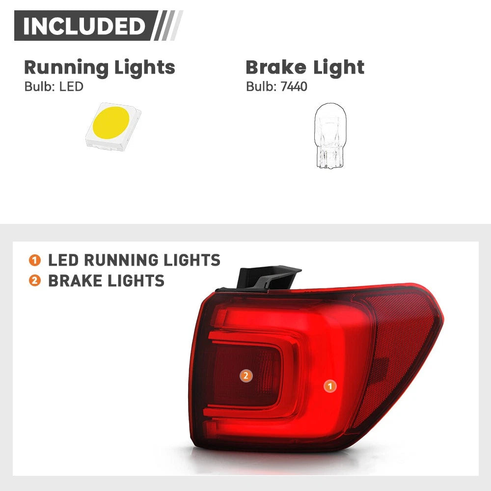 LED Tail Light for GMC Acadia (2017–2019) Outer Inner Right Side