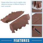 Set of 2 Front Door Panel Armrest Covers for Toyota Avalon (2013–2018) Brown