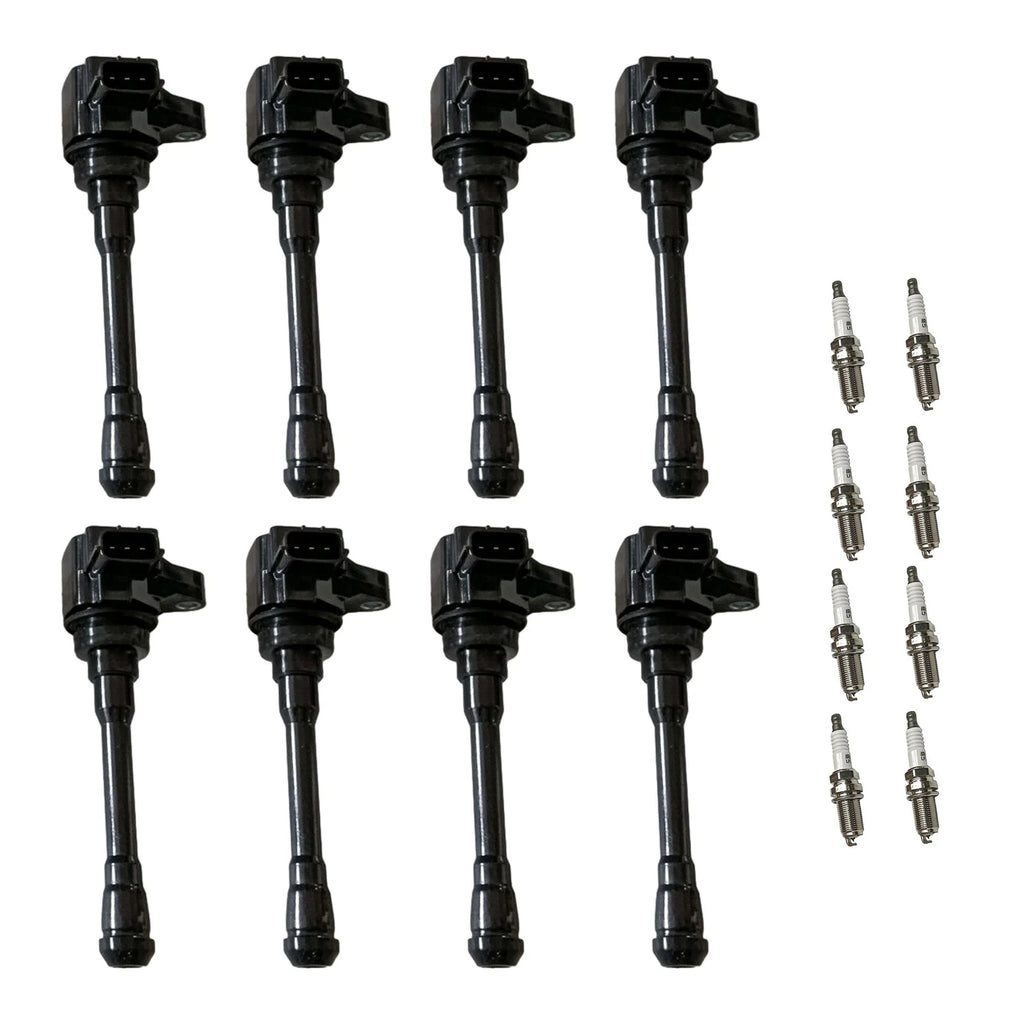 8x Ignition Coil & Iridium Spark Plug for Nissan NV2500 NV3500 Titan (2012–2019)