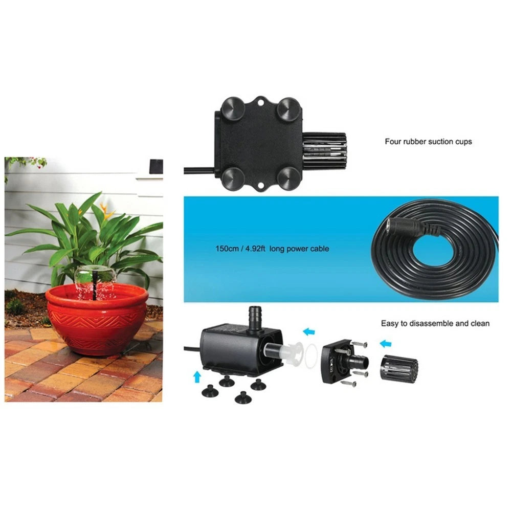 Brushless Water Pump with Filter for DC12V Systems