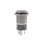 Momentary Push Button Switch 1NC/NO DC12-24V Red Ring LED 16mm