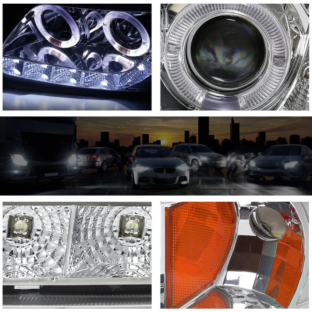 Halo Ring LED Projector Headlight for Ford F150 (1997–2003)