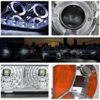 Halo Ring LED Projector Headlight for Ford F150 (1997–2003)