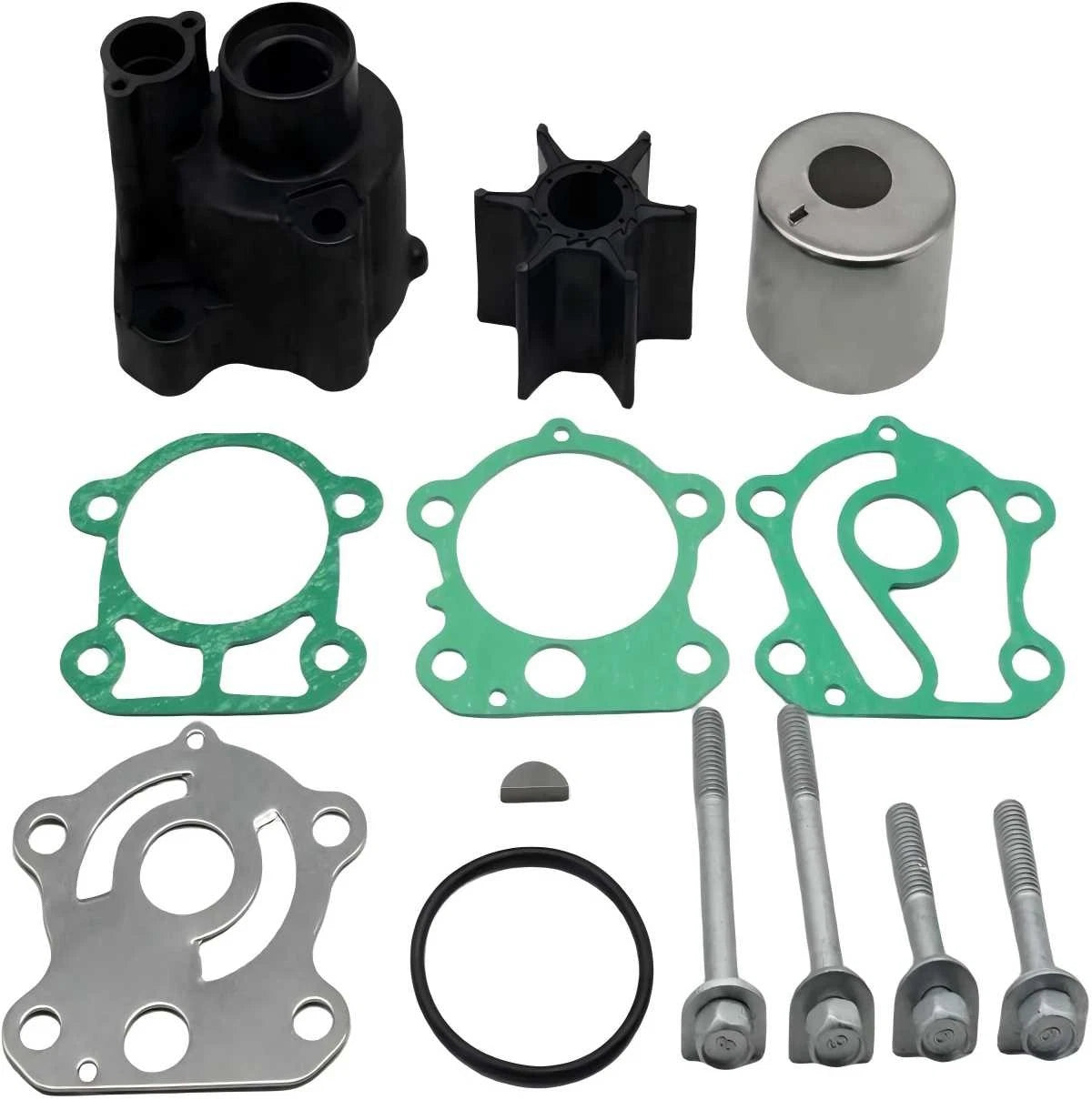 Water Pump Rebuild Kit 67F-W0078-02 for Yamaha F75 F80 F90 F100 (4-S)