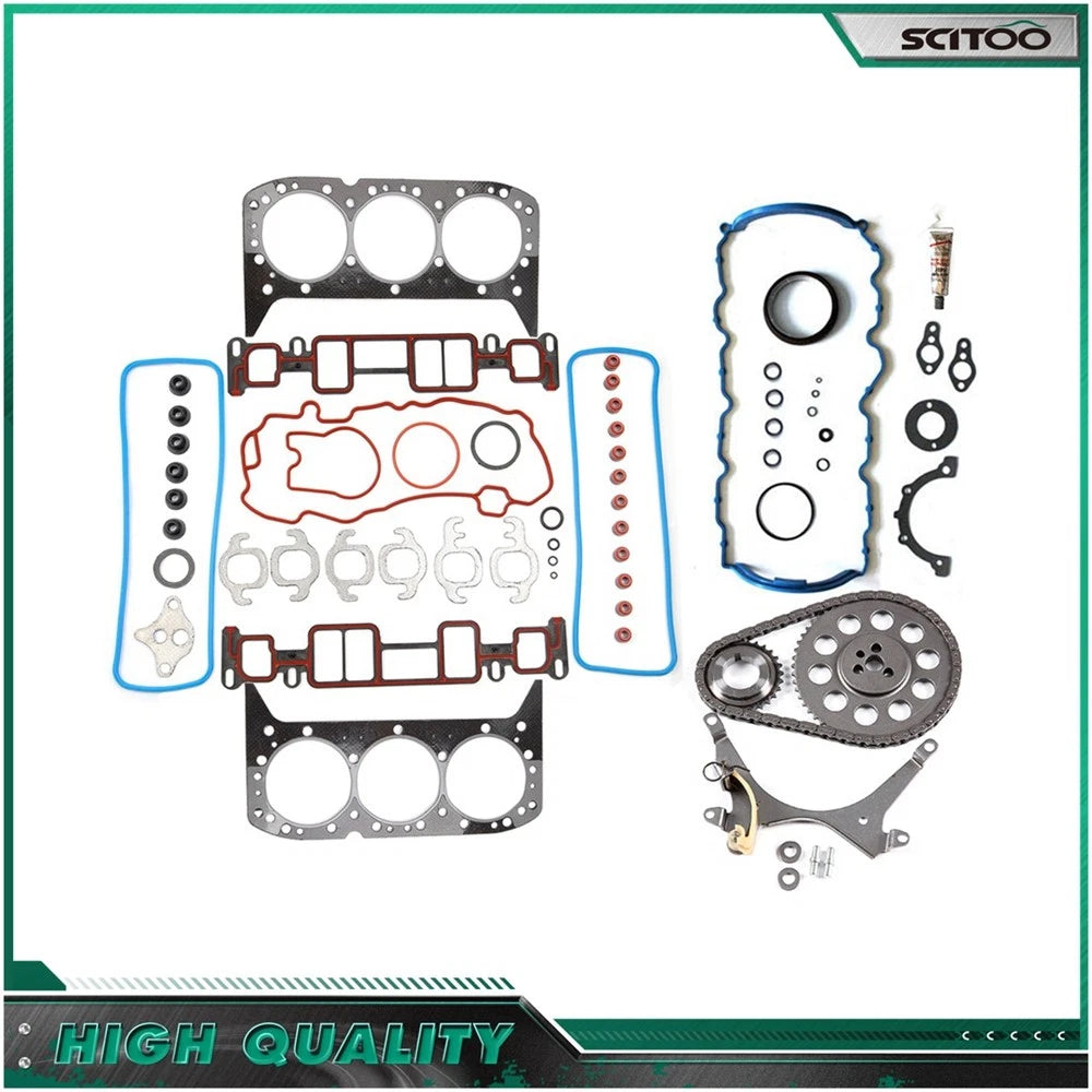 Full Gasket Set Timing Chain Kit for GMC Savana 1500 (2003) 4.3L