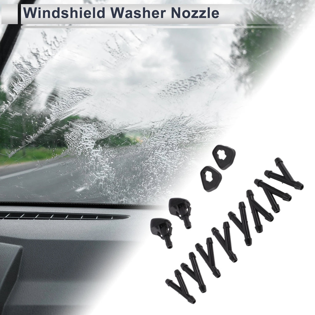 Windshield Washer Nozzle Set of 1 for Suzuki (Black)