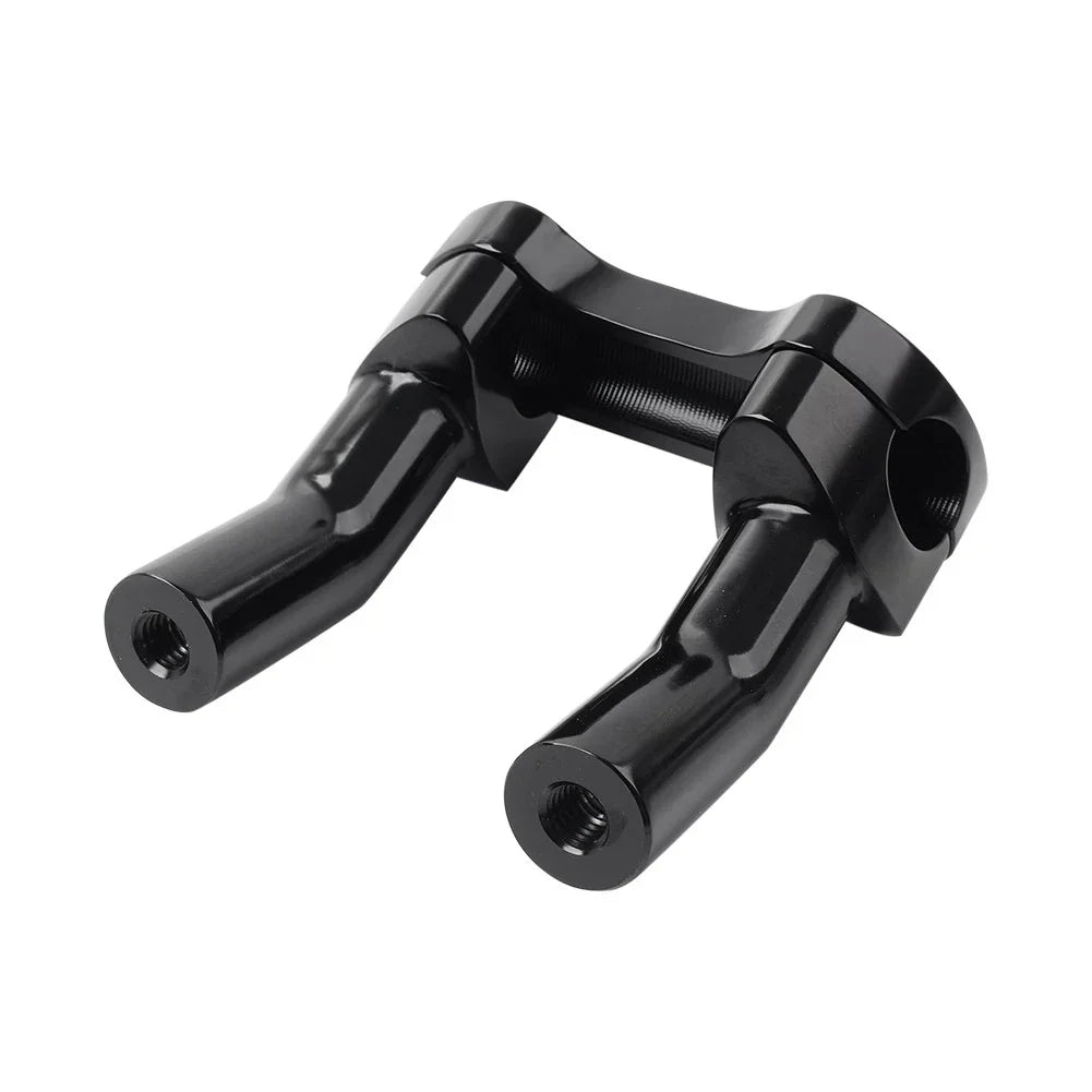 4" Tall Pullback Handlebar Riser for Harley Tour Super Black