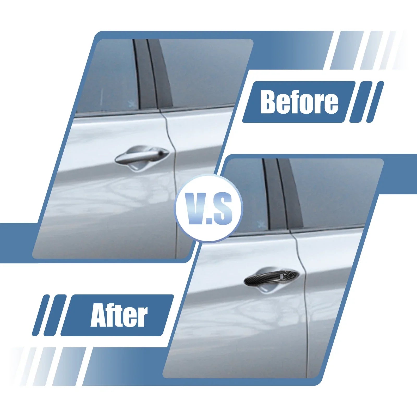 8pcs Side Door Handle Cover Trim for Hyundai Elantra (2017-2020)