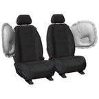 Tailor Made Black Neoprene Car Seat Covers for Toyota Hilux KUN25/26 (2009-2015)