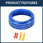 Headlight Fog Light Switch Knob Cover Ring for Dodge RAM (2018-2022) Blue 1 x Pc
