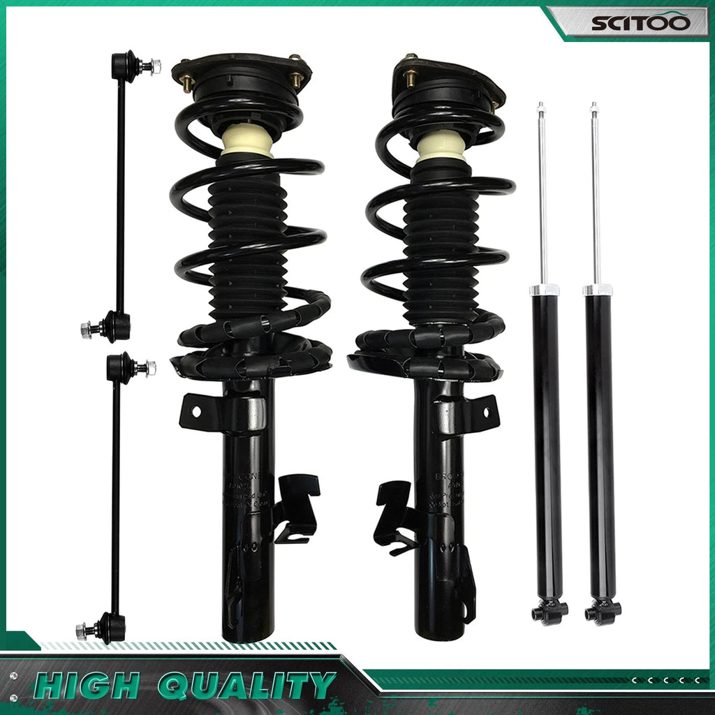 Set of 4 Front Struts w/ Springs & Rear Shocks for Mazda 5 & 3