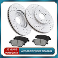 Front Brake Rotors & Ceramic Pads for Kia Optima Hyundai Sonata (2011–2015)