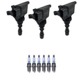 Set of 3 Ignition Coils & 6 Denso Iridium Spark Plugs for Kia Sorento (2003–2009)
