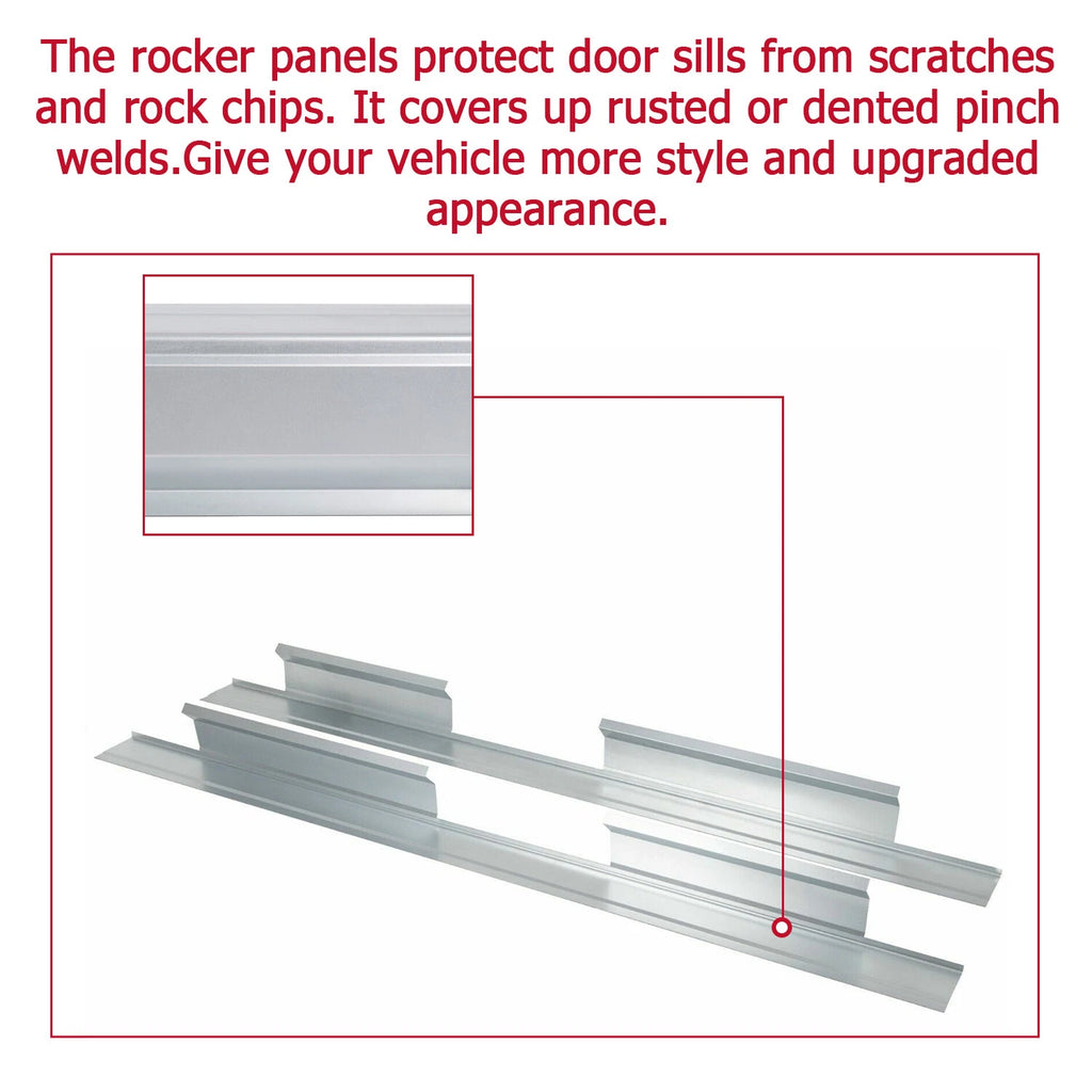 Set of 2 Outer Rocker Panels and Cab Corners for Ford F-150 (2004-2008)