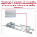 Set of 2 Outer Rocker Panels and Cab Corners for Ford F-150 (2004-2008)