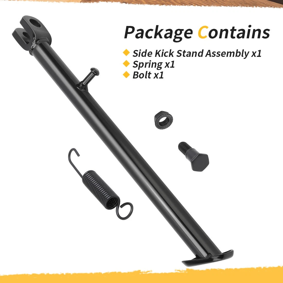 Kickstand Assembly & Spring for Honda XR100R CRF100F (1985–2013)