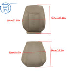 2X Cloth Seat Covers for Ford F-150 XLT (2011–2014) Tan