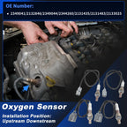 Set of 4 Upstream Downstream Oxygen Sensors for Honda Accord V6 (2003–2007)