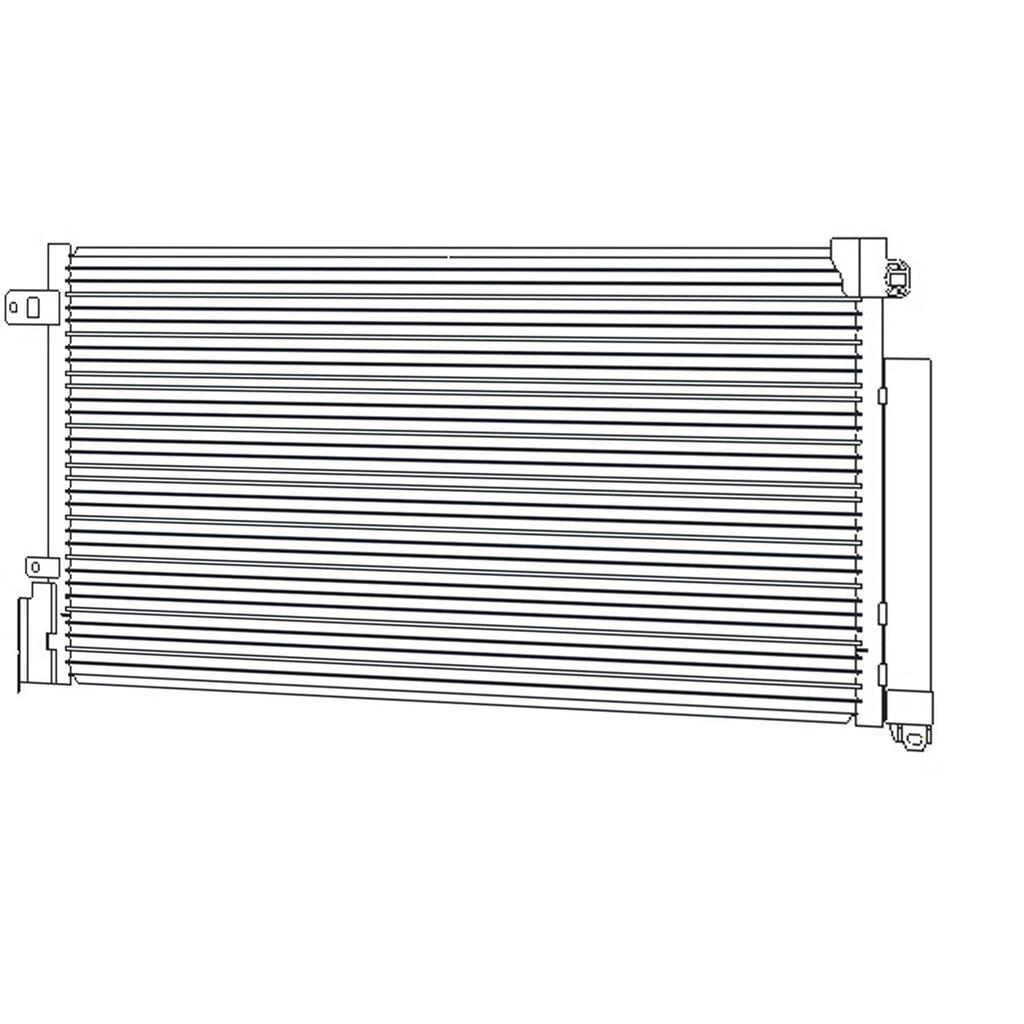 Replacement A/C Condenser with Subcool for Toyota Hilux (2016–2023)