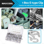 400PCS Stainless Steel E Clips C Circlip Kit M1.5-M15mm for Automotive