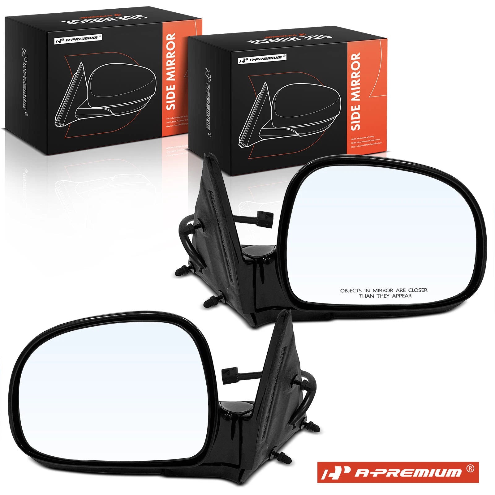 Power Side Mirrors for Ford Chevy Blazer S10 GMC (Manual Folding)